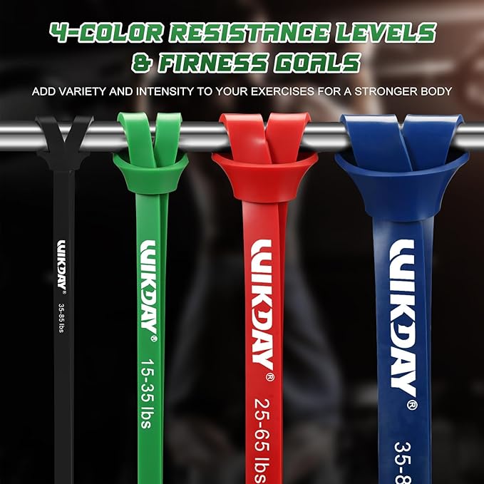 Resistance Bands for Working Out, Exercise Bands, Workout Bands, Pull Up Assistance Bands for Body Stretching Training Physical Therapy Muscle Training for Men & Women-FlexoryFit