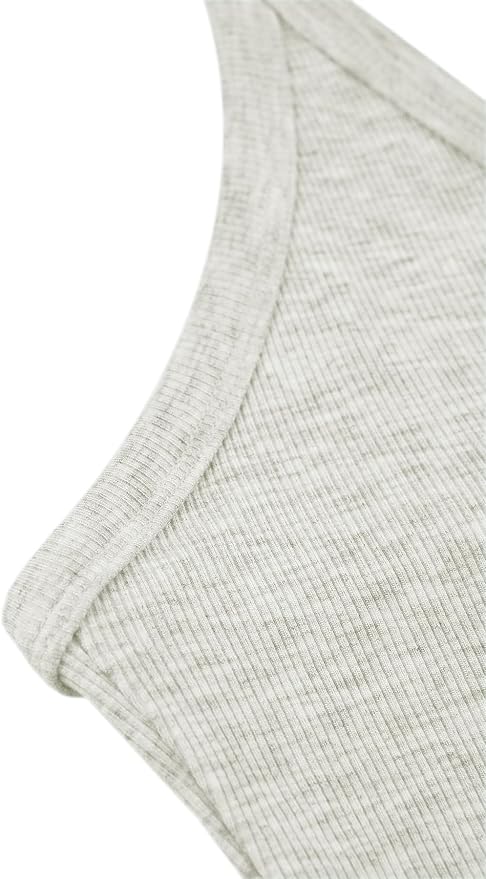 iGENJUN Workout Tops for Women Racerback Basic Tank Summer 2025 Camisole V Neck Slim Fit Ribbed Sleeveless-FlexoryFit