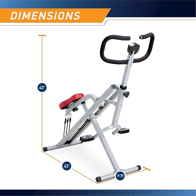 Marcy Squat Rider Machine for Glutes and Quads Workout XJ-6334, Silver & Black-FlexoryFit