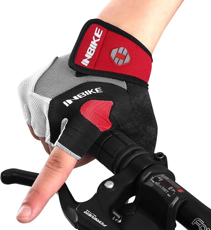 INBIKE 5mm Padded Half Finger Bike Bicycle Cycling Gloves-FlexoryFit