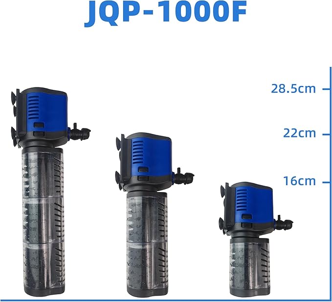 COOSPIDER Pond Filter for 100-300 Gallon, 660 GPH Powerful Filtration Pond Pump, Submersible Canister Filters for Fish Turtle Tank, Cold Plunge, Clear Wavemaker Oxygen Supply, Dry Burning Protection