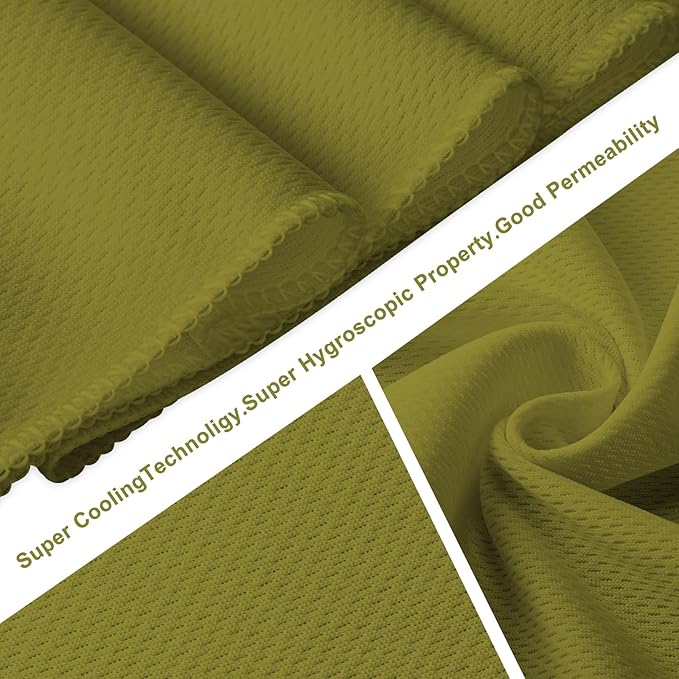 Honoson Cooling Towel Bulk - Neck & Face Cool Chilly Towels Microfiber Breathable Sport Sweat Rag for Gym, Yoga, Travel, Camping, Running, Outdoor-FlexoryFit