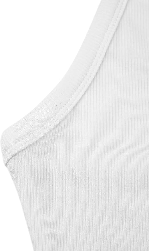 iGENJUN Workout Tops for Women Racerback Basic Tank Summer 2025 Camisole V Neck Slim Fit Ribbed Sleeveless-FlexoryFit