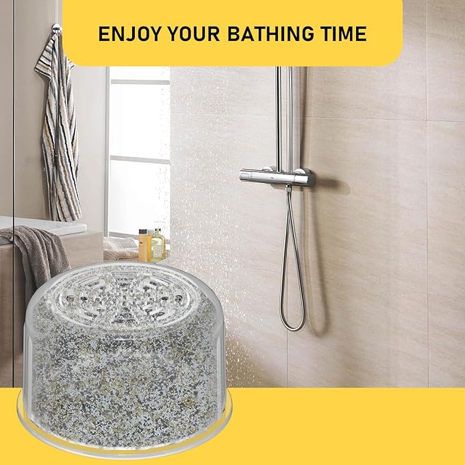 2 Pack Shower Head Filter Replacement Cartridge Compatible with All Canopy Fixed & Handheld Filtered Shower Head, Shower Filter For Hard Water