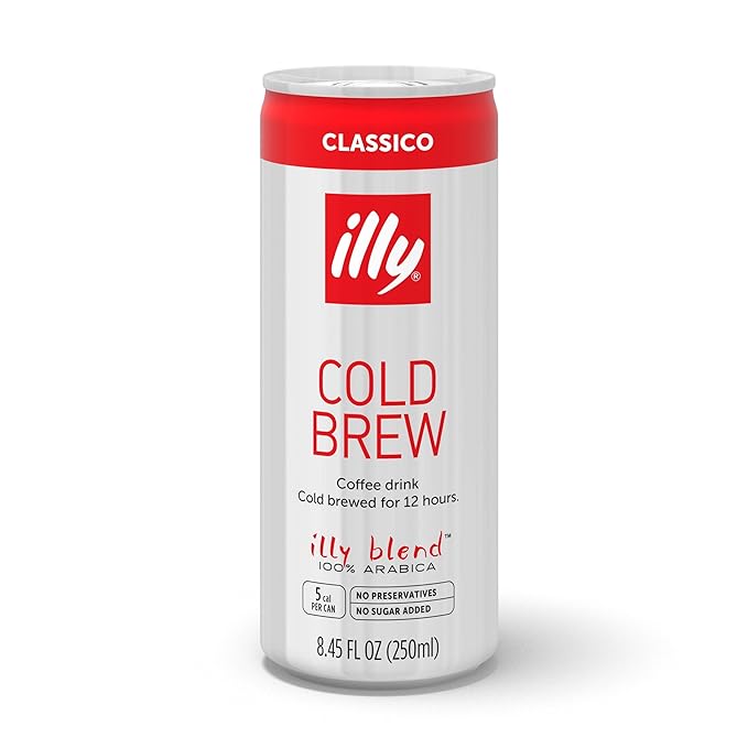 illy Ready To Drink Coffee, CLASSICO Cold Brew, 8.5 Ounce-FlexoryFit
