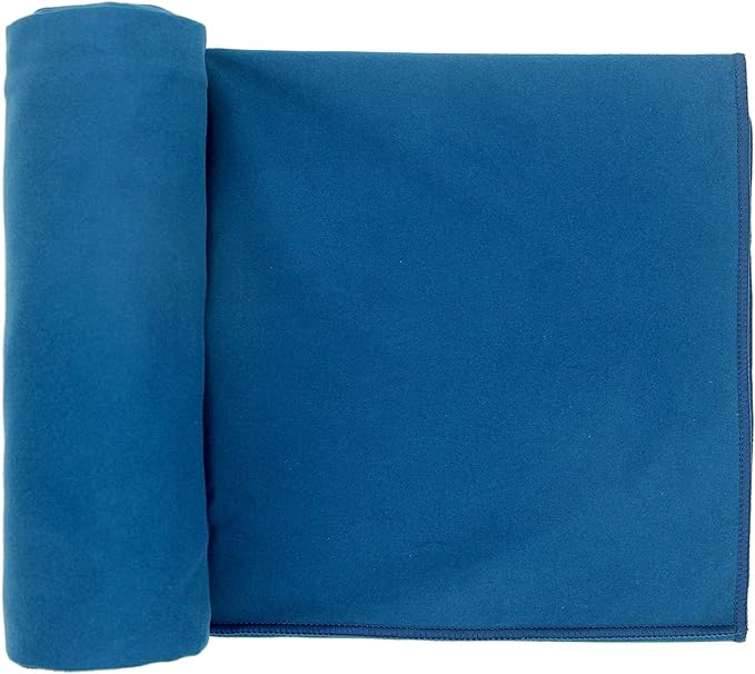 Eunzel Hot Yoga Towel Non Slip Yoga Mat Towel Non-Slip Sweat Absorbent Microfiber Towel for Hot Yoga, Pilates and Workout 72" x 26.5", Navy-FlexoryFit