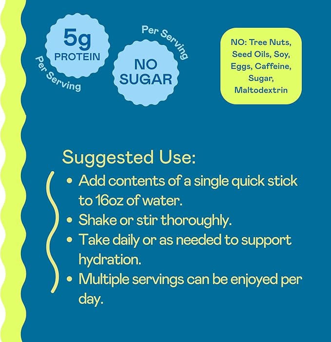 Hi-Lyte Nutritional Boost - Electrolytes + Protein Quick Sticks - Crisp Apple - Hydration + Whey Protein Powder Packets - 5g Protein, Electrolytes, No Sugar, Keto Friendly-FlexoryFit