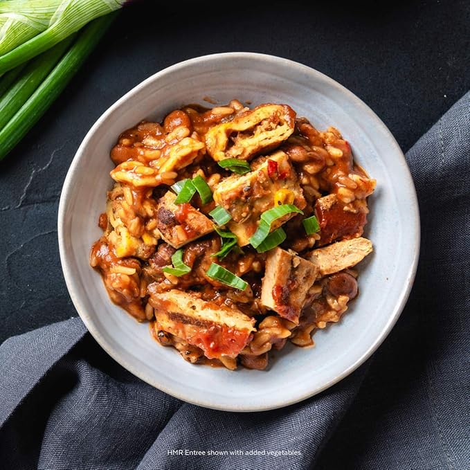 HMR Chicken with Barbecue Sauce Entrée | Pre-packaged Lunch or Dinner | Ready to Eat | 19g of Protein | Low Calorie Food | 7.2oz Serving per Meal | Pack of 6-FlexoryFit