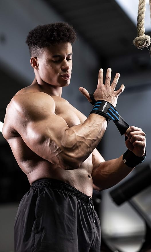 Fitgriff® Lifting Straps & Wrist Wraps (Bundle) Superior Support for Weightlifting & Gym Workouts - for Men and Women-FlexoryFit