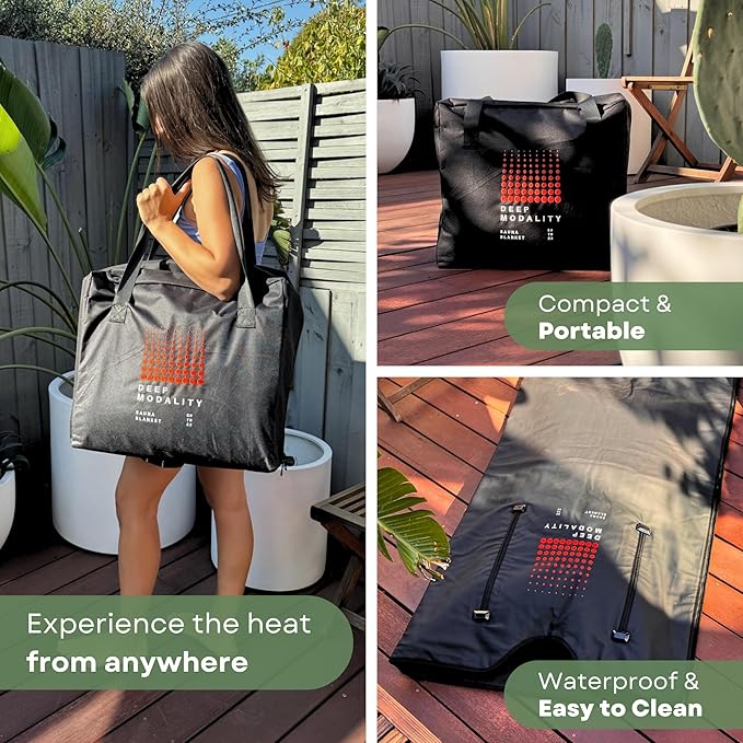 Pro M3 - Infrared Sauna Blanket | Detox, Wellbeing & Recovery | Highest Grade Materials + Jade & Tourmaline for Enhanced Therapy, Adjustable Temp 77-176ยฐF, 6ft x 3ft (Mineral Edition)