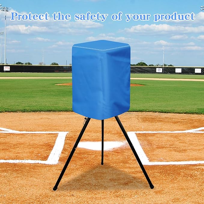 Pitching Machines Cover - Waterproof 600D Oxford Fabric, Dustproof, Resistant, Sunproof Hack Attack Pitching Machine Cover for Baseball/Softball All-Weather Protection