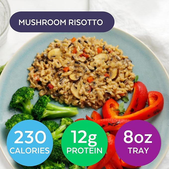 HMR Vegetarian Entrée Pack | Pre-packaged Lunch or Dinner to Support Weight Loss | Pack of 6 Ready to Eat Meals | 10-14 grams of Protein per Entrée | Low Calorie Food | 8oz Servings per Meal-FlexoryFit