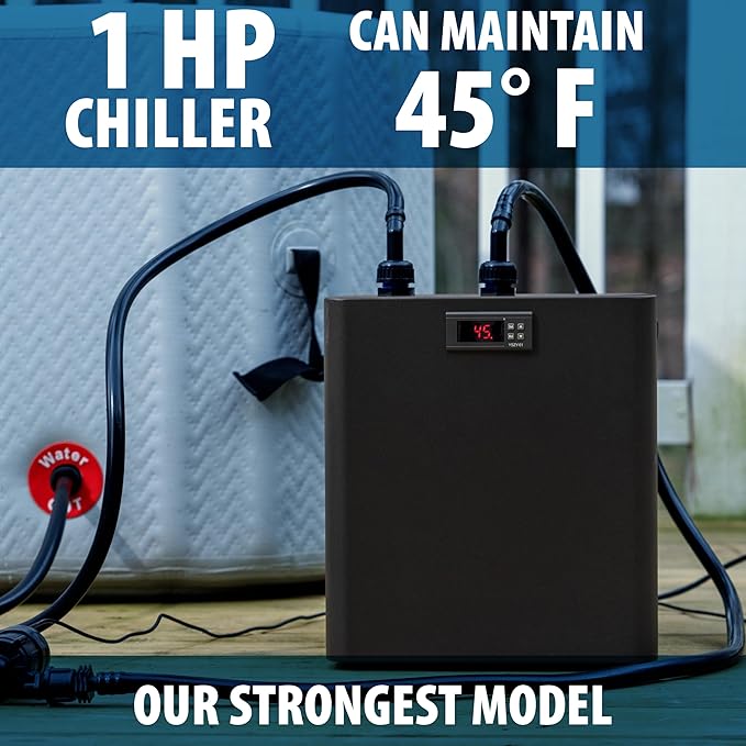 Chiller 2.0 for Ice Bath and Cold Plunges Including All Hoses and Pumps. 1/3 HP, 2/3 HP, 1 HP Models