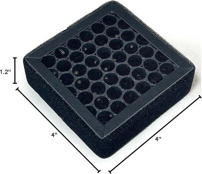 Nispira 3-in-1 True HEPA Carbon Filter Replacement Compatible with Osimo A2 Air Purifier, 2 Packs