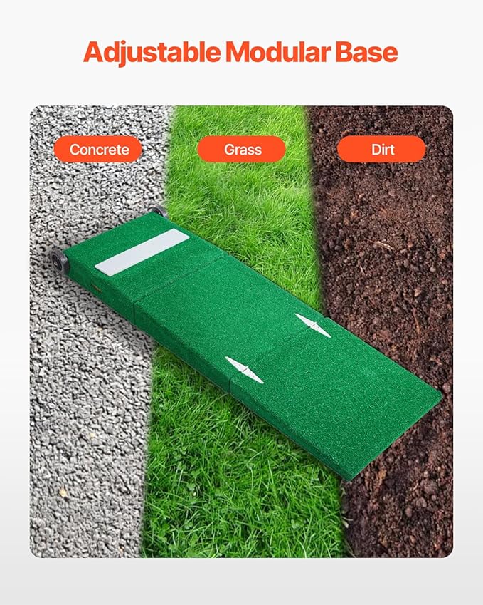 VEVOR Pitching Mound, Baseball Game Mound, Indoor/Outdoor Pitching Practice and Training Equipment, Softball Pitching Aids with Antifade Turf and Pitching Rubber