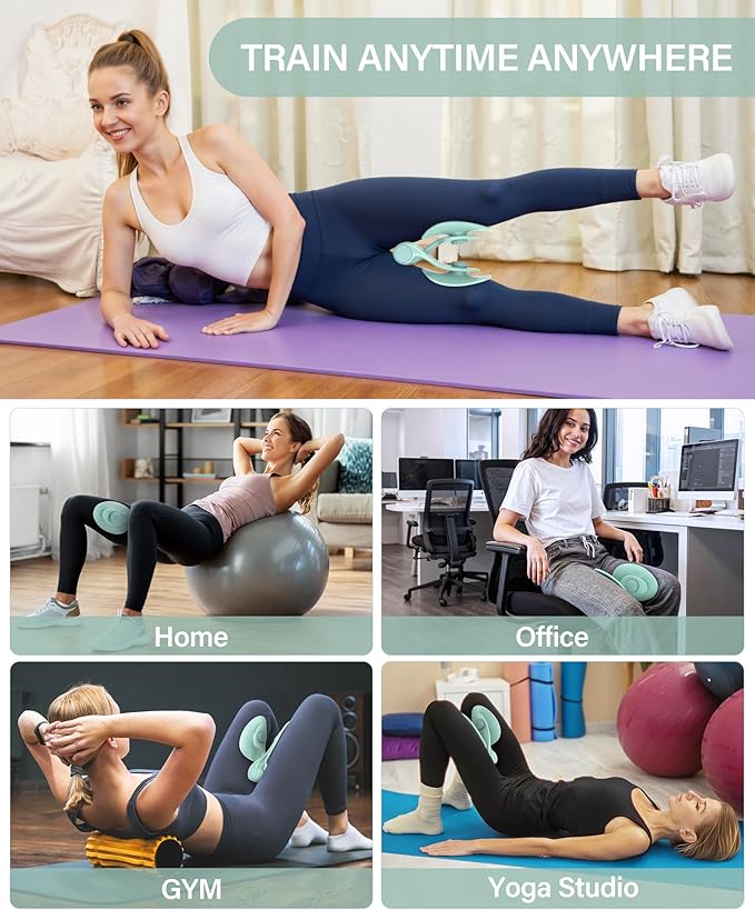 Hip Trainer Kegel Exerciser, Pelvic Floor Trainer, Kegel Trainer for Postpartum Rehabilitation, Trimmer Inner Thigh, Thigh Toner Workout-FlexoryFit