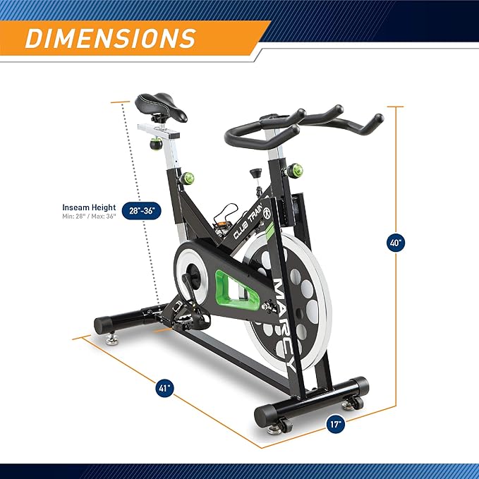 MARCY Club Revolution Bike Cycle Trainer for Cardio Exercise XJ-3220 Black-FlexoryFit