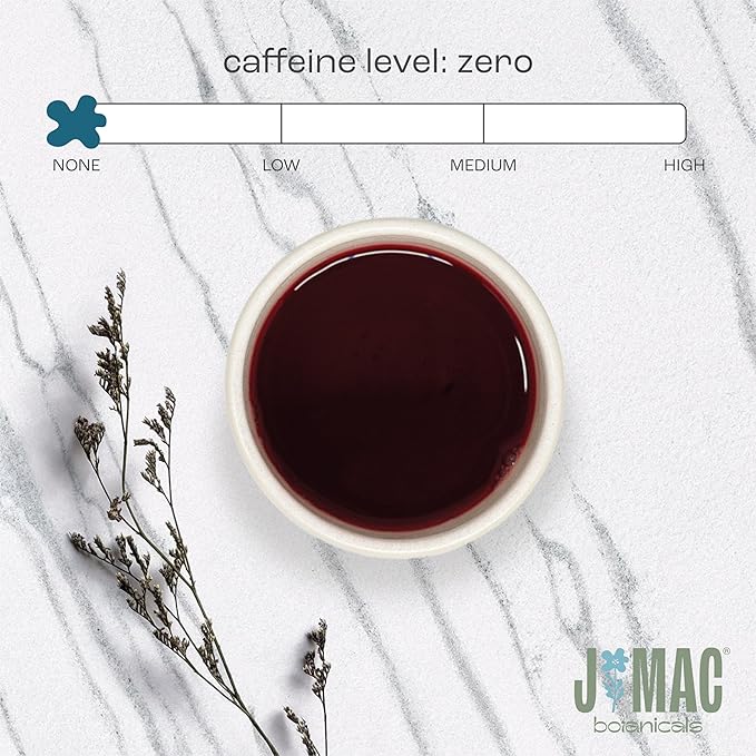 J Mac Botanicals, Certified Organic Hibiscus Flower, loose leaf tea, Flor de Jamaica-FlexoryFit