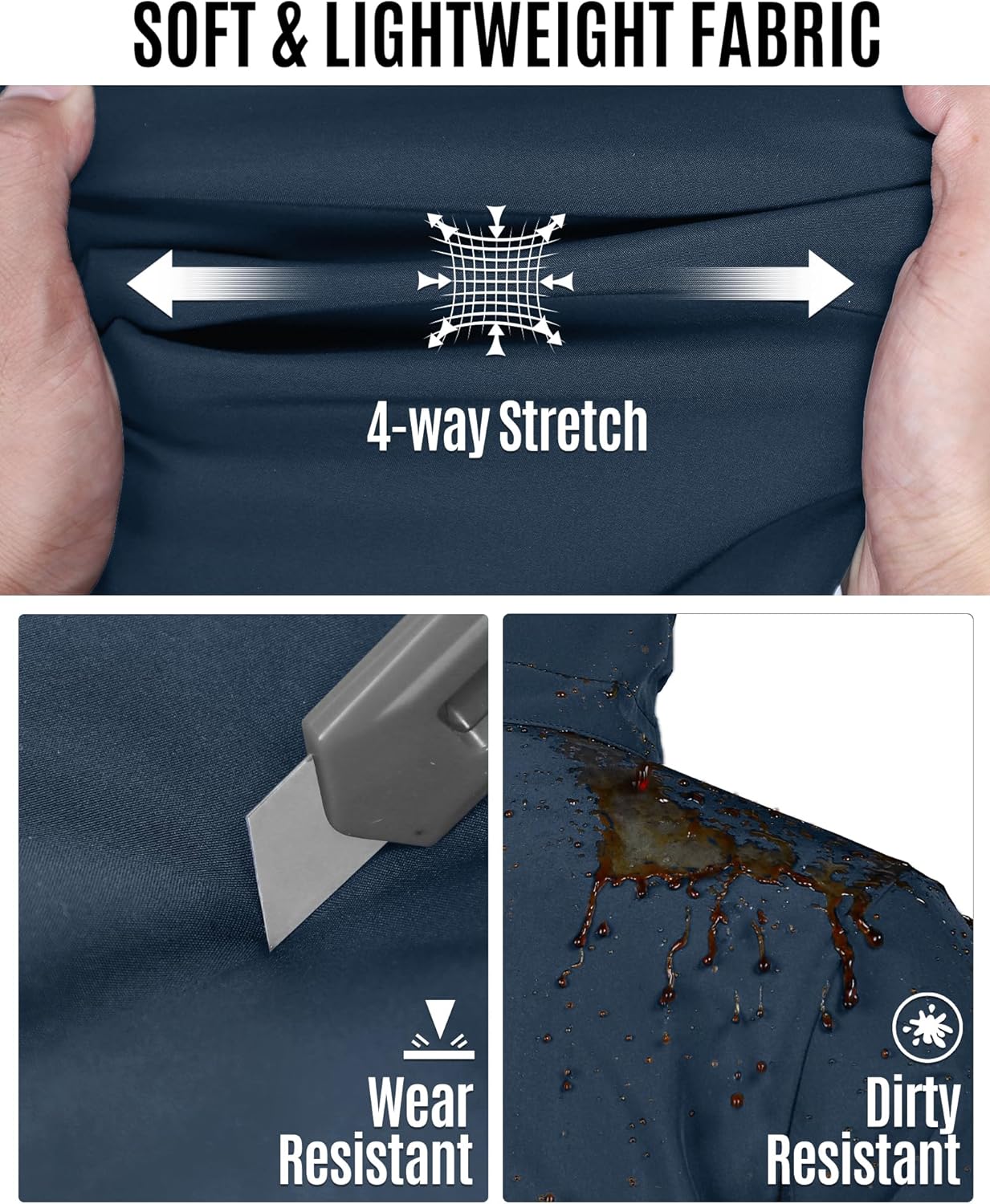 33,000ft Men's Softshell Jacket with Hood Waterproof Windbreaker Lightweight Rain Shell Jacket for Outdoor Hiking Travel