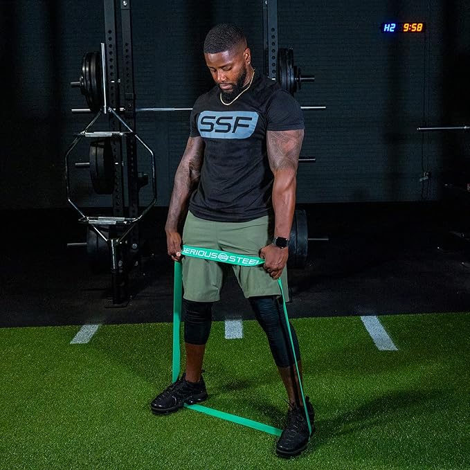 Serious Steel Fitness 32" Resistance Training Bands (Portable Exercise Band System Training Bands- Great for Individuals Under 5'10")-FlexoryFit