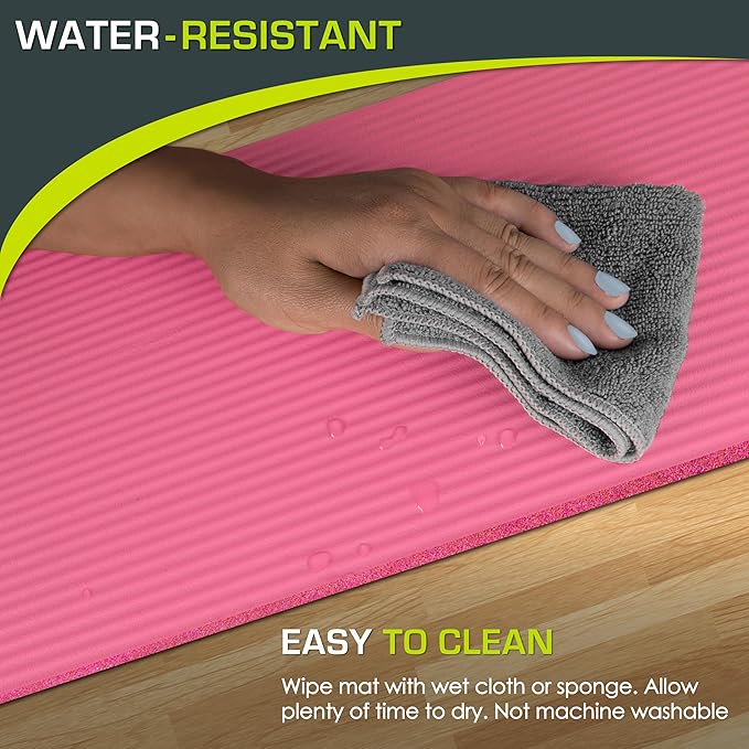 ProsourceFit Extra Thick Yoga Knee Pad and Elbow Cushion 15mm (5/8”) Fits Standard Mats for Pain Free Joints in Yoga, Pilates, Floor Workouts-FlexoryFit