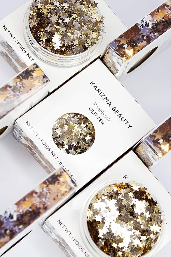 KARIZMA Superstar Glitter - 10g Chunky Face, Hair, Eye & Body Glitter Set for Women - Rave & Festival Accessories-FlexoryFit