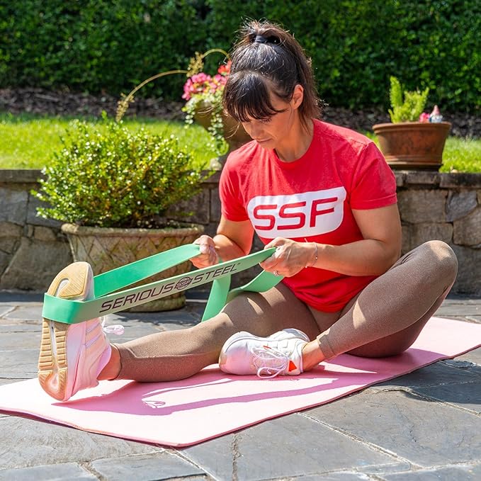Serious Steel Fitness 37" Resistance Training Bands (Portable Exercise Band System Training Bands- Great for Individuals Looking for Tension Throughout The Exercise)-FlexoryFit
