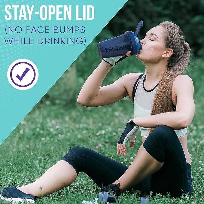 '-2 Pack- 20 oz Protein Shaker Bottles for Protein Mixes - 2x Wire Whisk | Leak Proof Shaker Cups for Protein Shakes and Pre Workout | Protein Shaker Bottle Pack-FlexoryFit