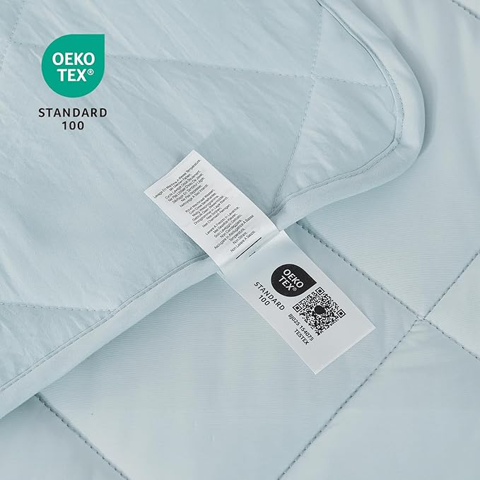 Cozy Bliss Cooling Blanket for Hot Sleepers, Q-Max 0.4 Cooling Comfort Queen Size, Cold Blankets for Night Sweats Sleeping, Ultra-Cool Lightweight Breathable Summer Blanket for Bed