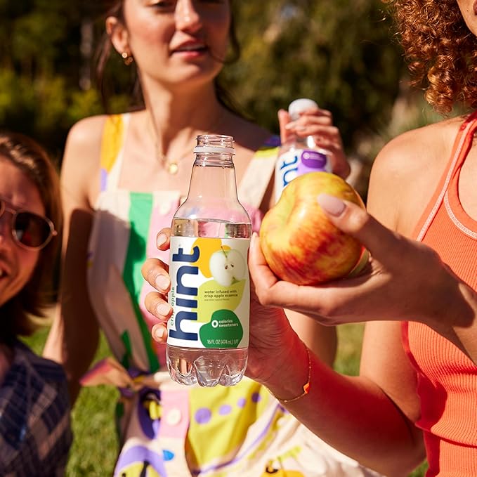 Hint Fruit-Infused Bottled Water, Crisp Apple - Sugar Free Flavored Water with Zero Calories, Naturally Flavored, and No Artificial Sweeteners - 16 Fl Oz (Pack of 12)-FlexoryFit