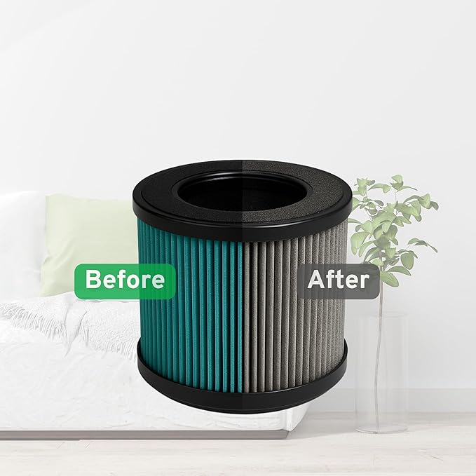 Nispira P40 Premium True HEPA Filter Replacement Compatible with KOIOS P40 Air Purifier | Removes Smoke, VOCs, Odor | 1 Pack