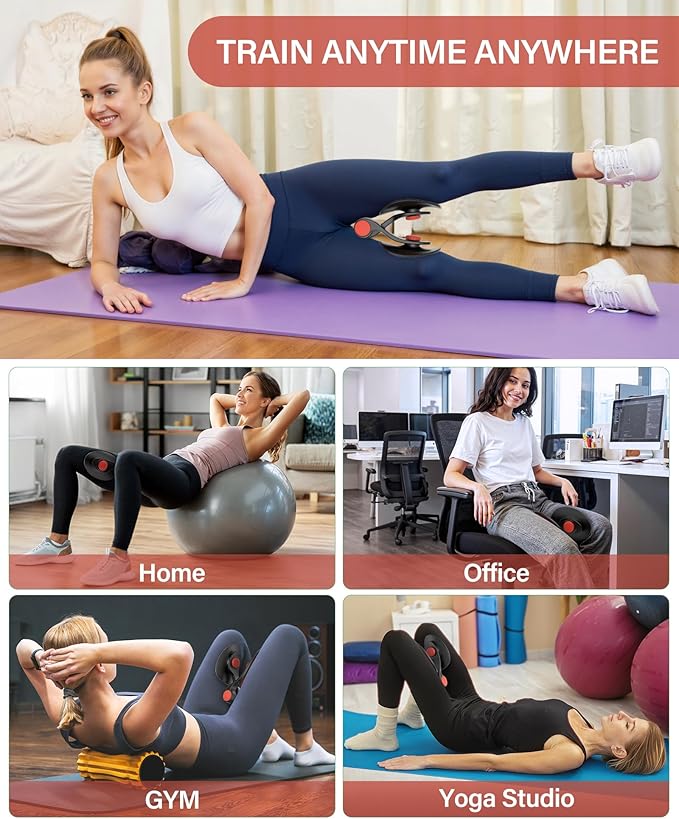 Hip Trainer Kegel Exerciser, Pelvic Floor Trainer, Kegel Trainer for Postpartum Rehabilitation, Trimmer Inner Thigh, Thigh Toner Workout-FlexoryFit