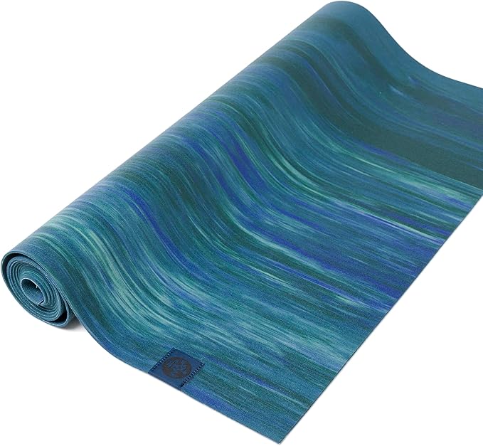Manduka eKO SuperLite Yoga Mat - 1.5mm Natural Rubber | Foldable & Travel Friendly | Soft Textured Surface | Eco-friendly-FlexoryFit