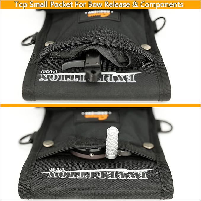 SUNYA X510 Field & Competition Hip Arrow Quiver | 3-Slot Noise-Free Archery Quiver with Sturdy Storage System (42x18cm)