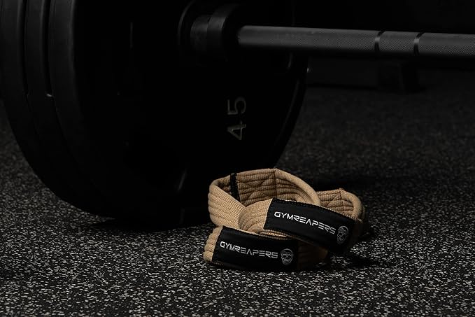 Gymreapers Figure 8 Lifting Straps For Deadlift, Powerlifting, Strongman, & Cross Training Strong Weightlifting Wrist Straps For Men, Women-FlexoryFit