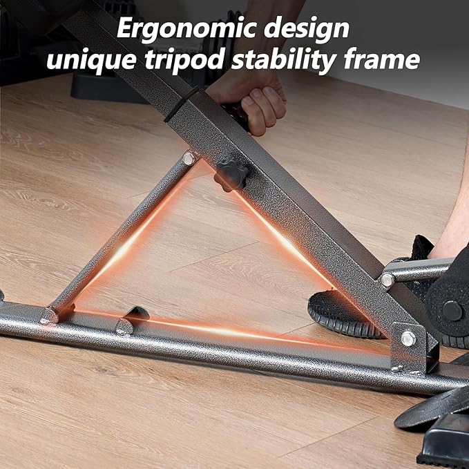 SogesPower Roman Chair Back Extension Machine, Hyperextension Bench for Hamstring,Adjustable and Foldable Exercise Equipment for Home Gym