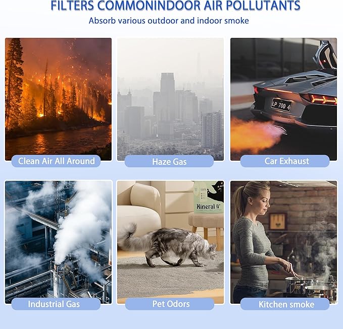 HPA5200B True HEPA Replacement Filter Compatible with HPA 5200 5220 5250 3200 Air Purifiers, 2 R HEPA, 2 S Carbon and 4 A Pre-Filters, Part # HRF-R HRFSC1 HRF-ARVP200 HRF-A200