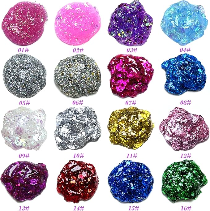 Holographic Face Glitter Gel Body Shimmer Makeup for for Hair, Face, Clavicle, Arm, Nail, Eyeshadow, Long Lasting Waterproof Mermaid Sequins Party Glitter for Rave Festival, 1.35oz (Laser Gold #6)-FlexoryFit