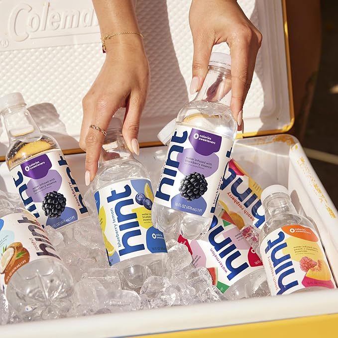 Hint Fruit-Infused Bottled Water, Best Sellers Variety Pack - Sugar Free Flavored Water with Zero Calories, Natural Fruit Essences, and No Artificial Sweeteners - 16 Fl Oz (Pack of 12)-FlexoryFit