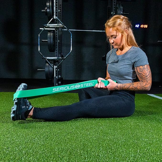 Serious Steel Fitness 32" Resistance Training Bands (Portable Exercise Band System Training Bands- Great for Individuals Under 5'10")-FlexoryFit