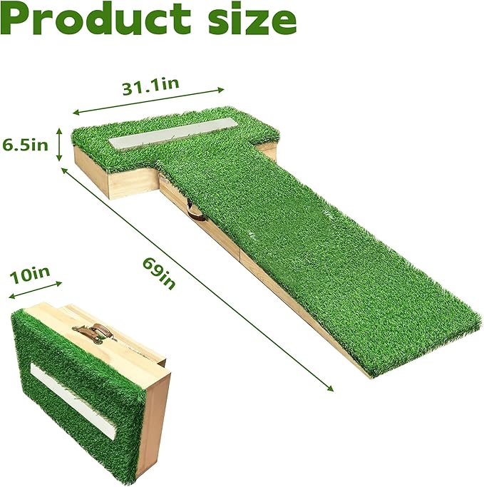 PROLEE Pitching Mound, 6.5 Inch Pitchers Mound with Antifade Turf, Pitching Mounds for Baseball, Portable Design with Easy Carrying