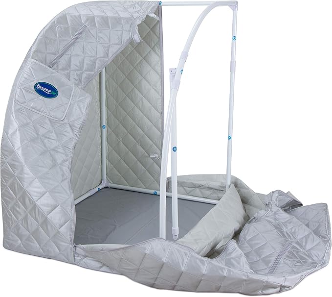 Durasage Portable Steam Sauna for Home - Personal Full Body Detox Sauna Tent with 800W Steam Generator, 60-Min Timer, Foldable Design & Chair for Relaxation