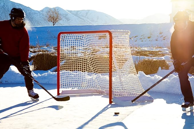 Skywalker Sports Competitive Series 6’ x 4’ Hockey Goal, White/Red (SSHG6400)