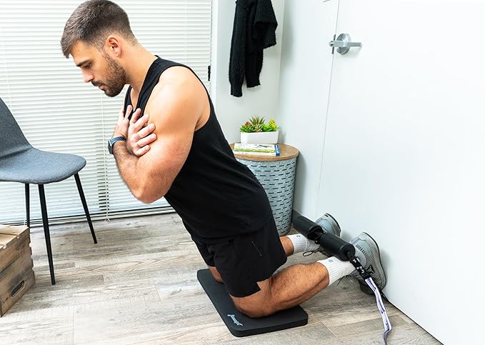 NordStick Nordic Hamstring Curl Strap - Original Nord Stick Exercise Set for Home and Travel - 5 Second Set Up-FlexoryFit