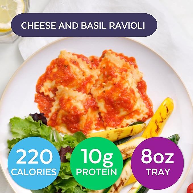 HMR Vegetarian Entrée Pack | Pre-packaged Lunch or Dinner to Support Weight Loss | Pack of 6 Ready to Eat Meals | 10-14 grams of Protein per Entrée | Low Calorie Food | 8oz Servings per Meal-FlexoryFit