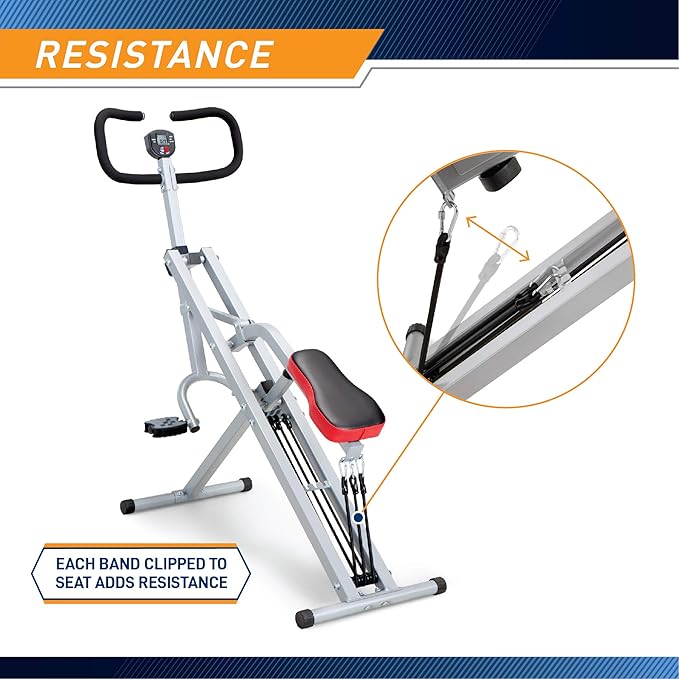 Marcy Squat Rider Machine for Glutes and Quads Workout XJ-6334, Silver & Black-FlexoryFit
