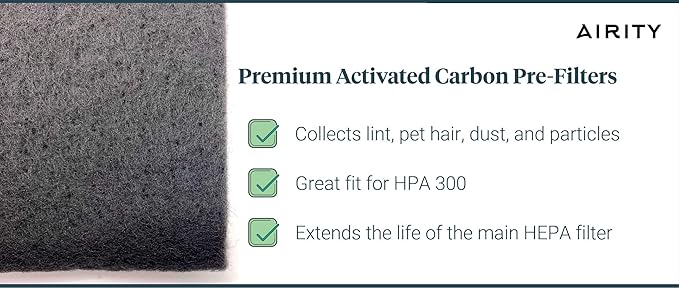 HPA300 HEPA Filter Replacement Compatible with Honeywell Air Purifiers by Airity | Honeywell Air Purifier Filter Replacement Compatible for Honeywell R Filter | Honeywell HPA300 Replacement Filters (6