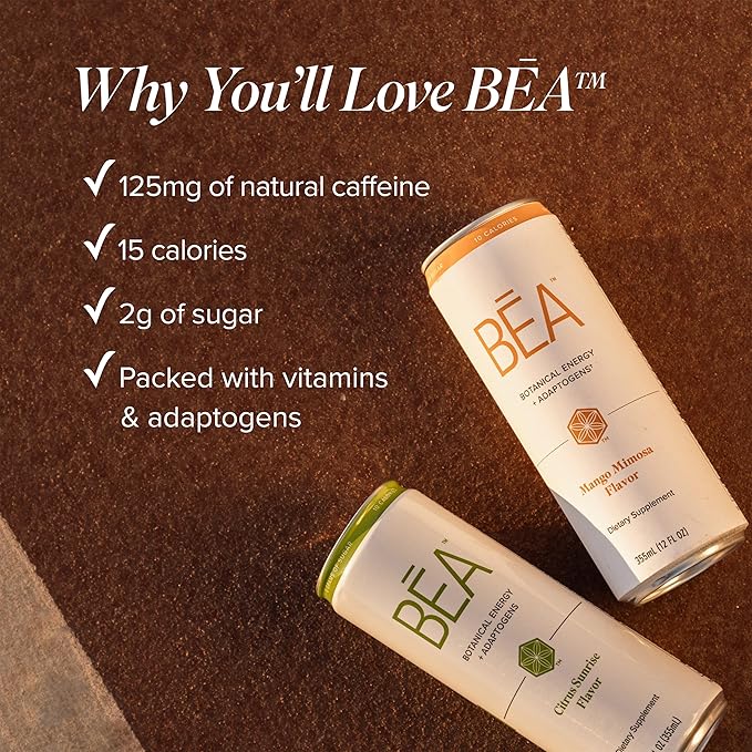 Isagenix BEA Sparkling Energy Drink - Energy & Metabolism Support - Whole-Food Sourced Ingredients - Includes Antioxidant Vitamins A, C & E - Vegan-Friendly - Citrus Sunshine, 12 Servings-FlexoryFit