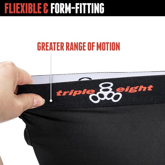 Triple Eight Bumsaver Padded Shorts for Skateboarding, Roller Skating, Roller Derby, Inline Skating, Snowboarding and Skiing-FlexoryFit