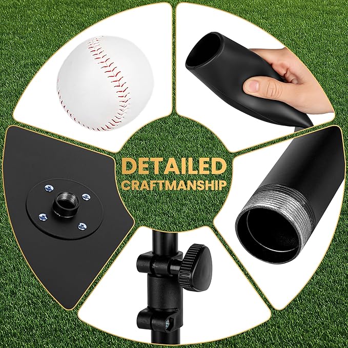 T-Ball Set with Baseball for Adults and Kids Softball Tees for Hitting T Ball Batting Tee Teeball Tee Batting Tees for Softball Batting Tees for Softball Tee Ball Set